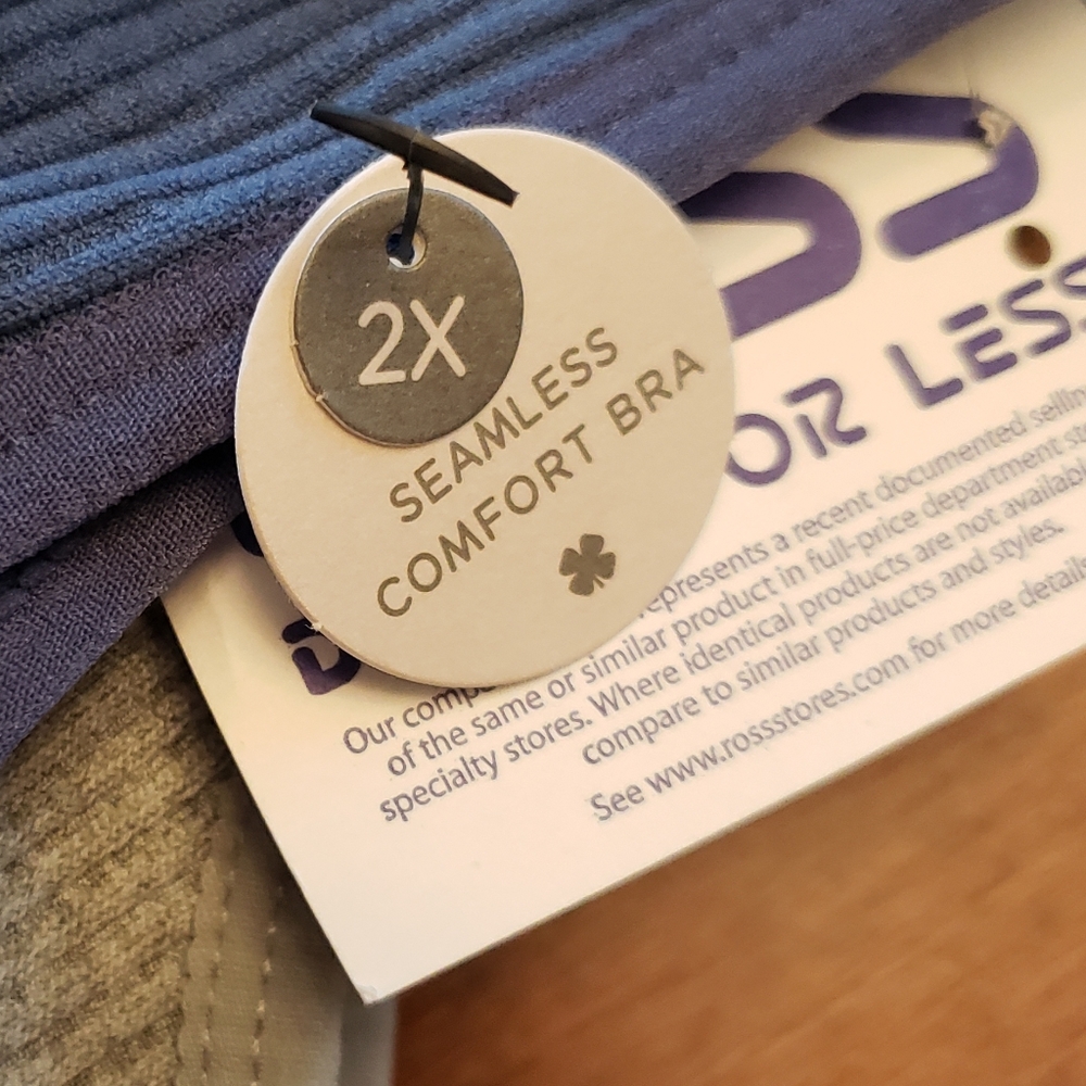 LUCKY brand 2pk super soft comfort sports lounge bras removeable pads 1X 2X - Picture 4 of 7